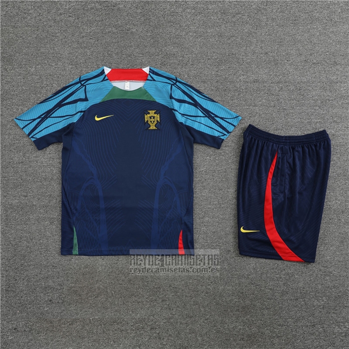 Chandal del Portugal Manga Corta 2022-2023 Azul - Pantalon Corto